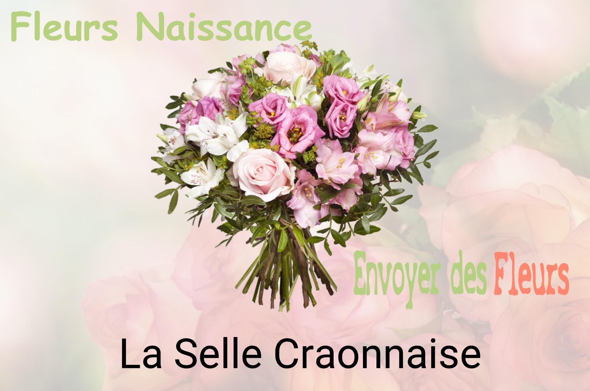 Bouquet de fleurs de naissance livré à La Selle-Craonnaise